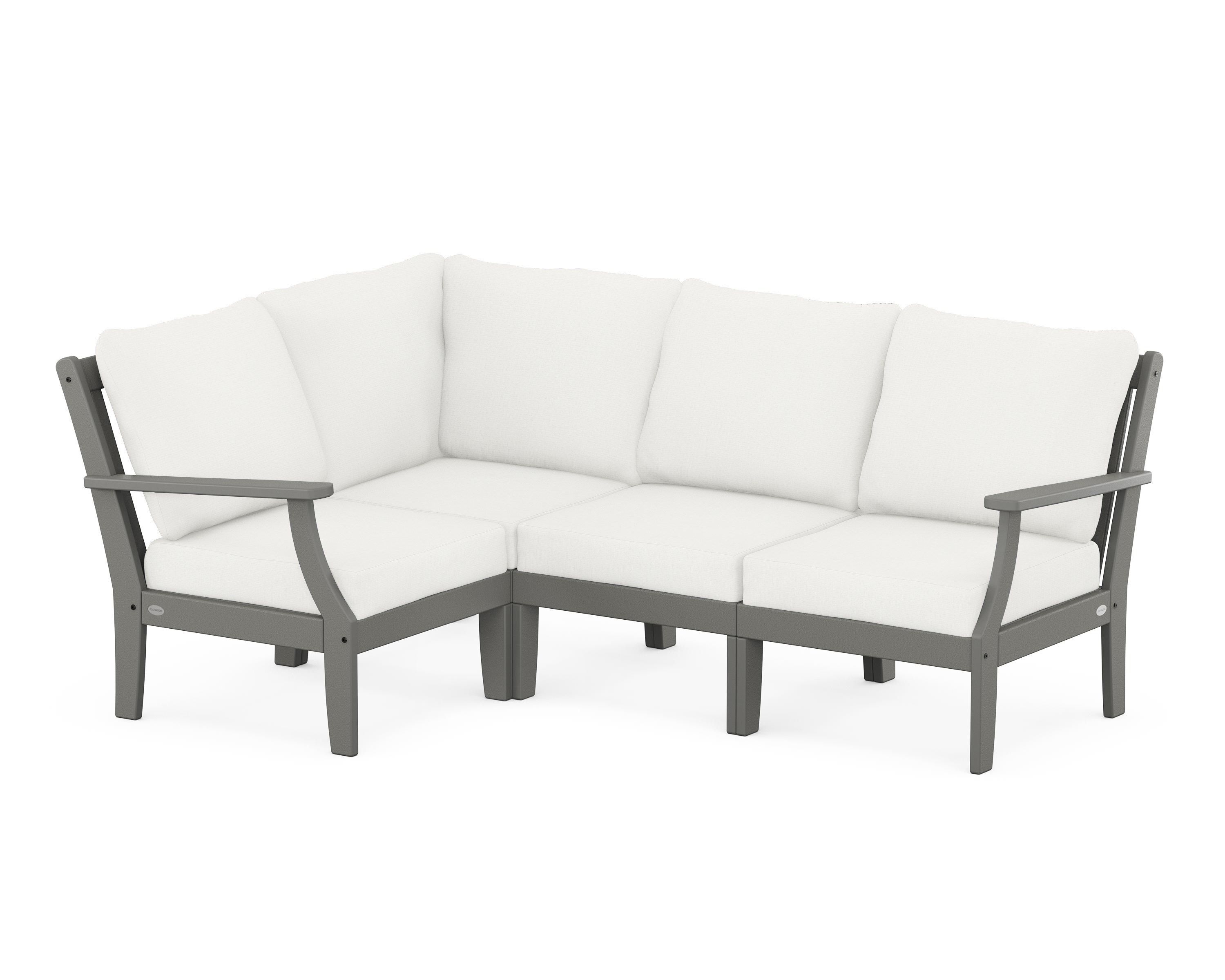 POLYWOOD Braxton Modular 4-Piece Deep Seating Set