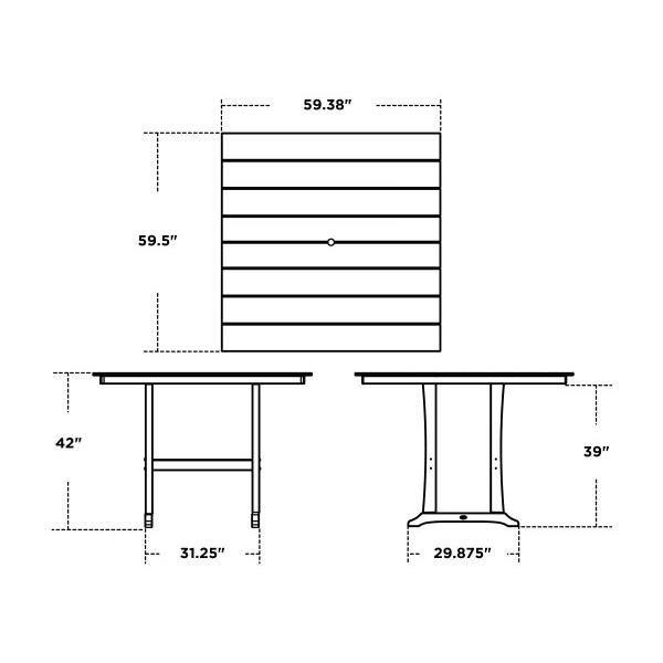 POLYWOOD® Lakeside 9-Pc Bar Side Chair Set