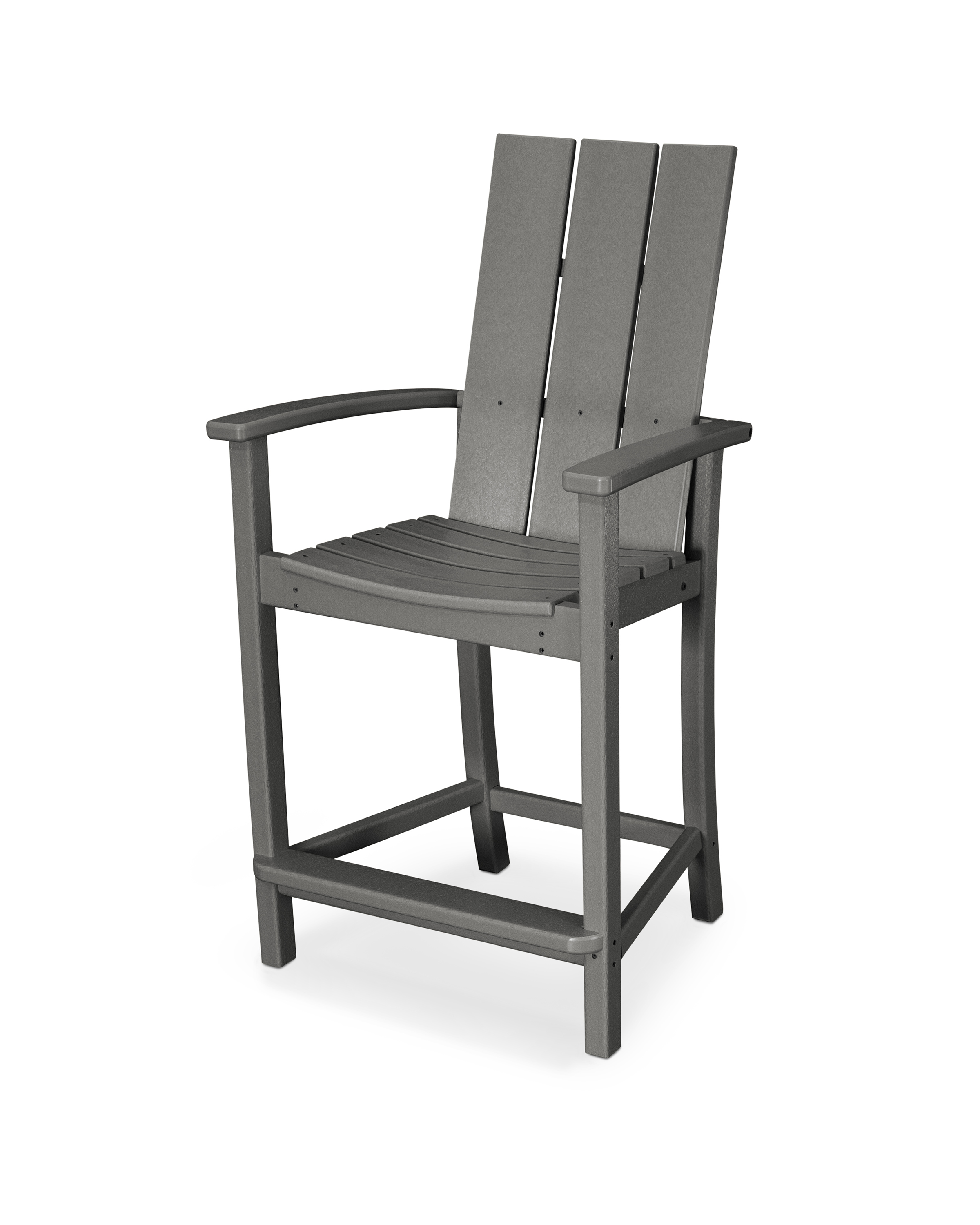 POLYWOOD Modern Adirondack Counter Chair