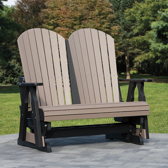 Amish Craft Poly Fanback Double Glider