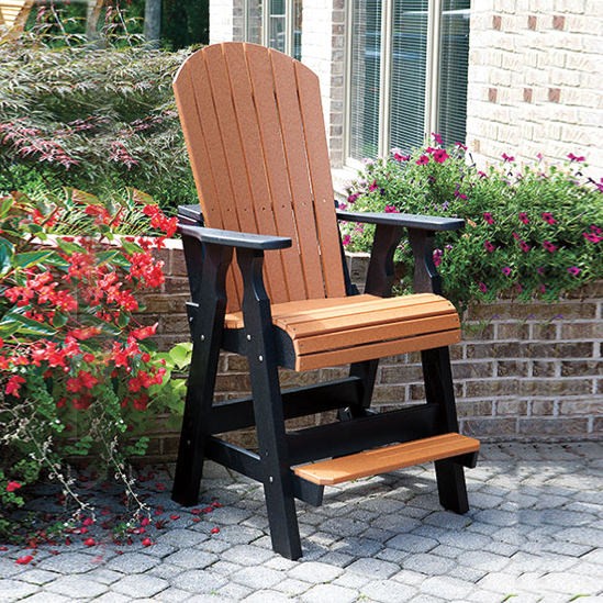 Amish Craft Poly Fanback Pub Chair