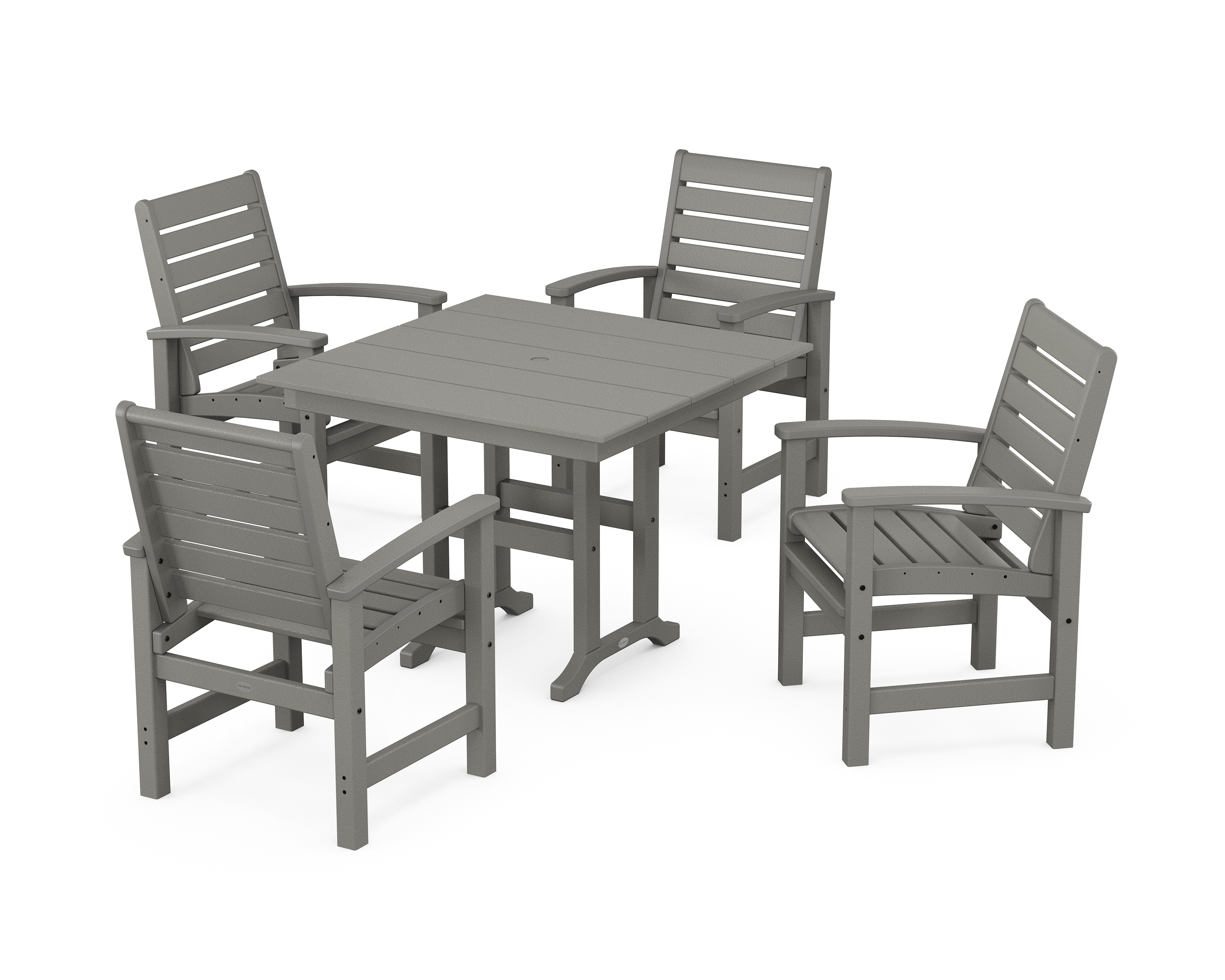 POLYWOOD Signature 5-Piece Farmhouse Dining Set