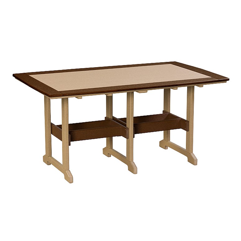 Finch Amish Poly 42 in x 72 in Great Bay Counter Table