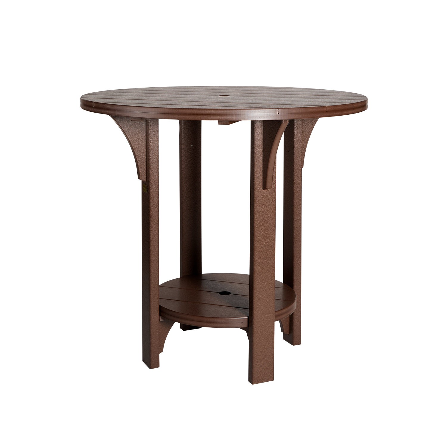 Finch Amish Poly 42 in Great Bay Round Bar Table