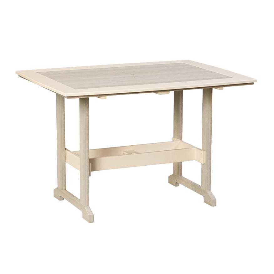 Finch Amish Poly 42 in x 60 in Great Bay Bar Table