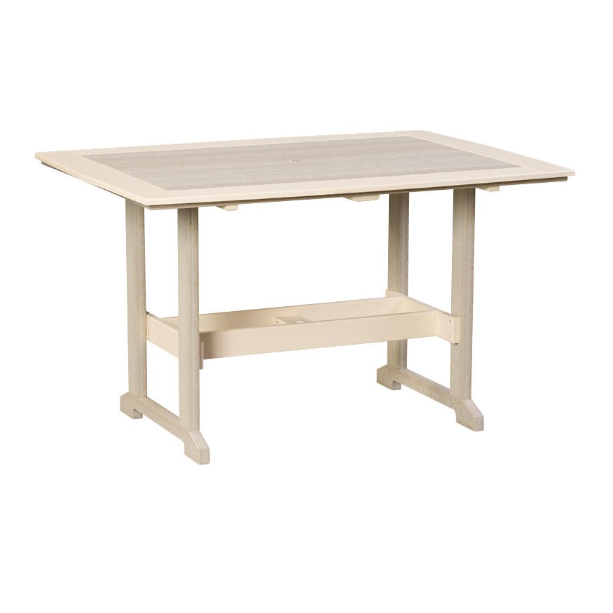 Finch Amish Poly 42 in x 60 in Great Bay Counter Table