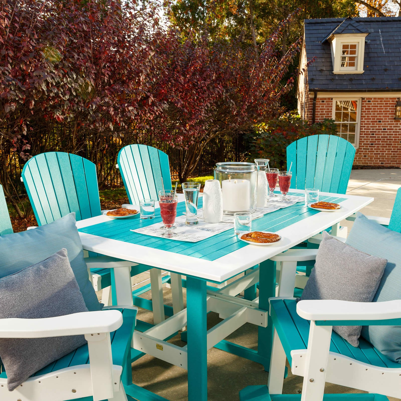 Finch Amish Poly 42 in x 72 in Great Bay Counter Table