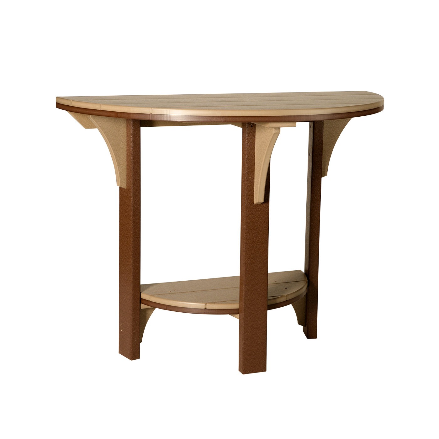 Shown in Weatherwood Slats with Brown frame