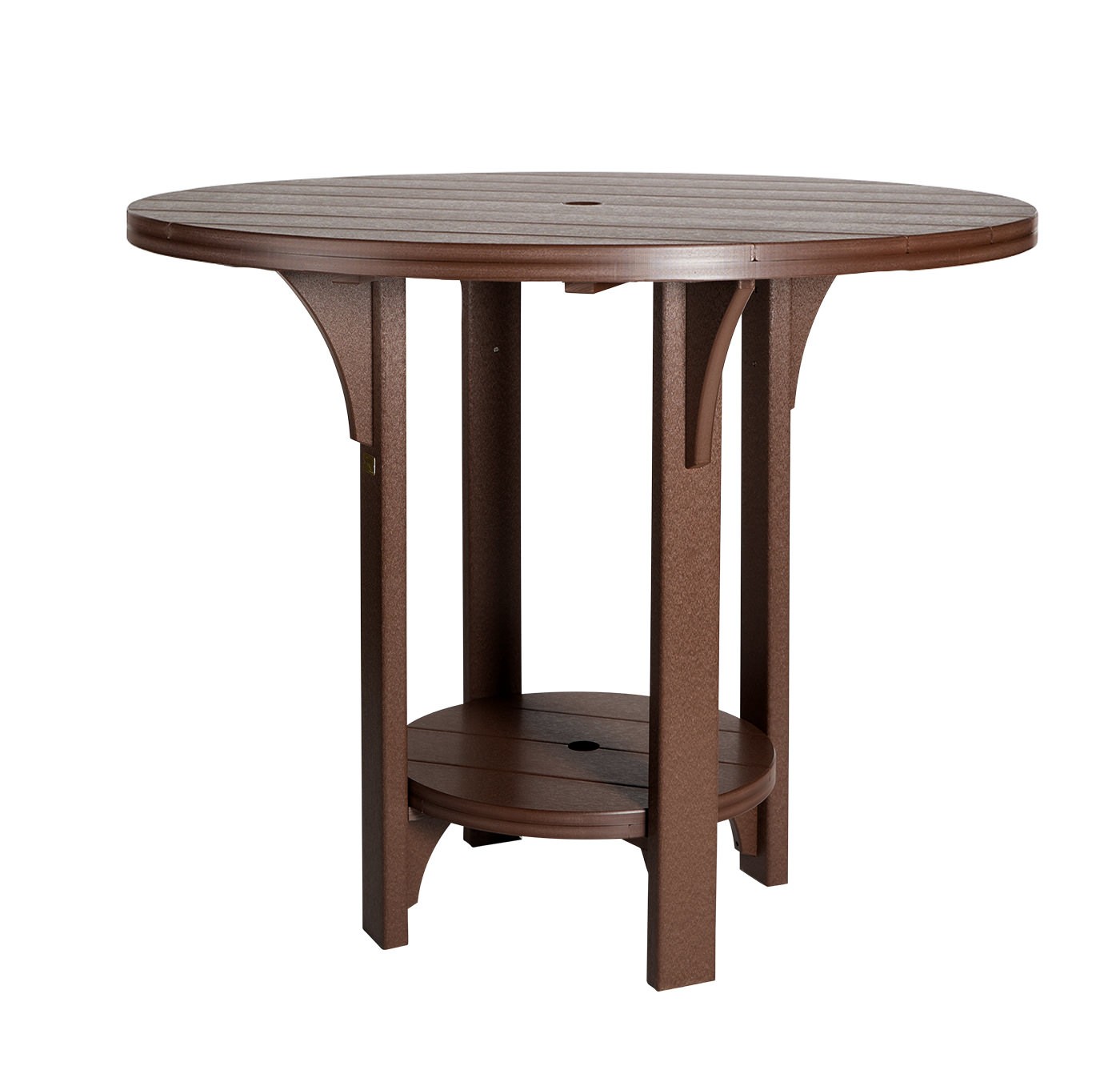 Finch Amish Poly 48 in Great Bay Round Bar Table