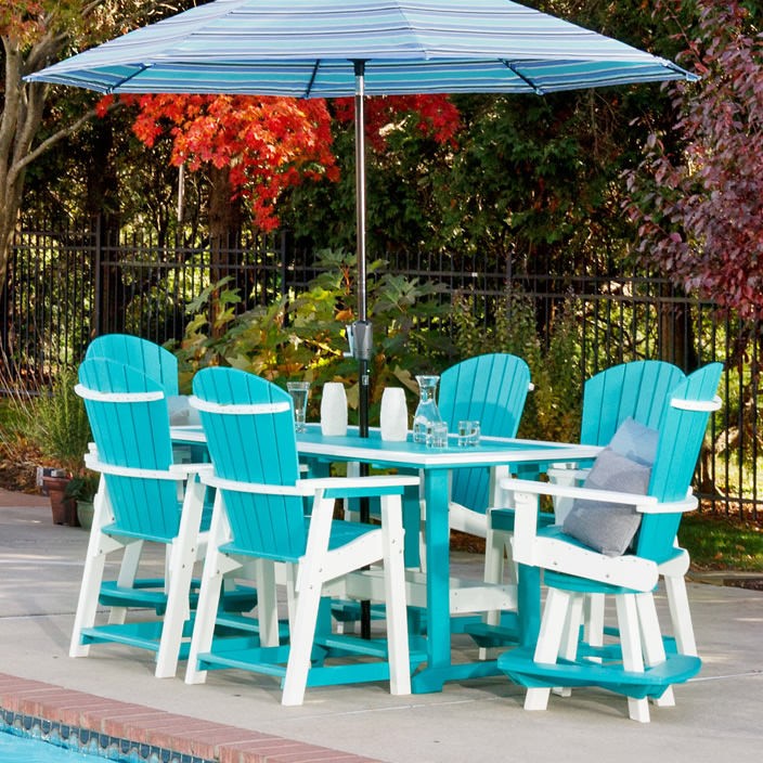 Finch Amish Poly 42 in x 72 in Great Bay Counter Table