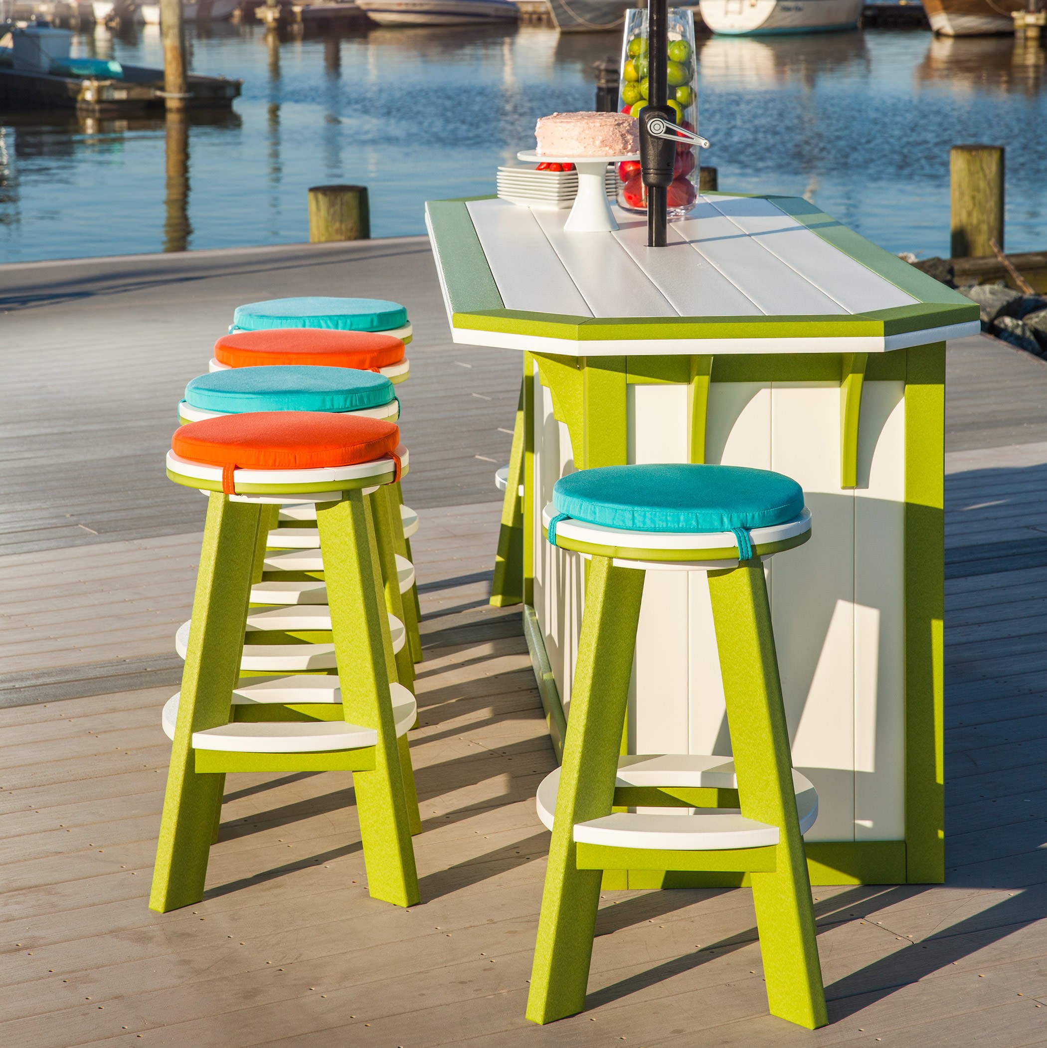 Finch Amish Poly Great Bay Bar Stool