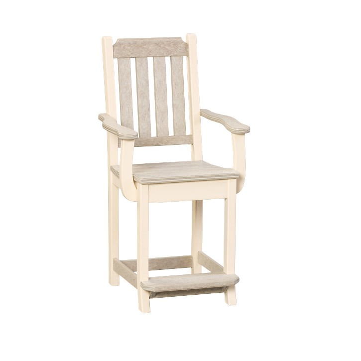 Finch Amish Poly Keystone Counter Chair w/ Arms