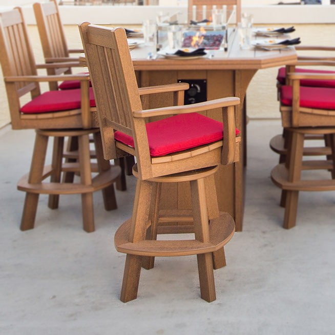 Keystone Swivel Bar Chair two tone