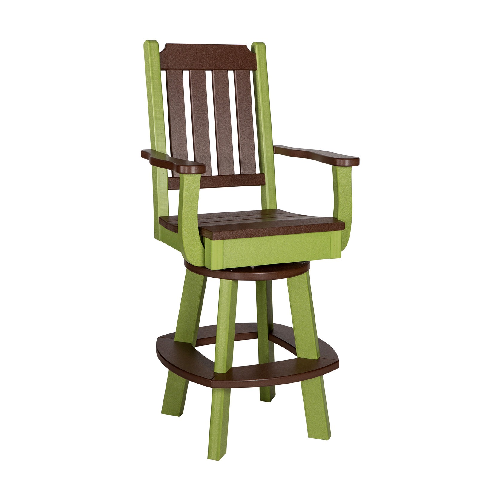 Finch Amish Poly Keystone Swivel Bar Chair