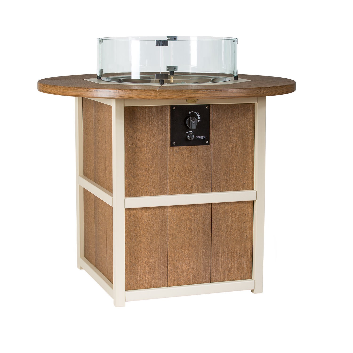 Finch Amish Poly 42 in SummerSide Round Fire Counter Table