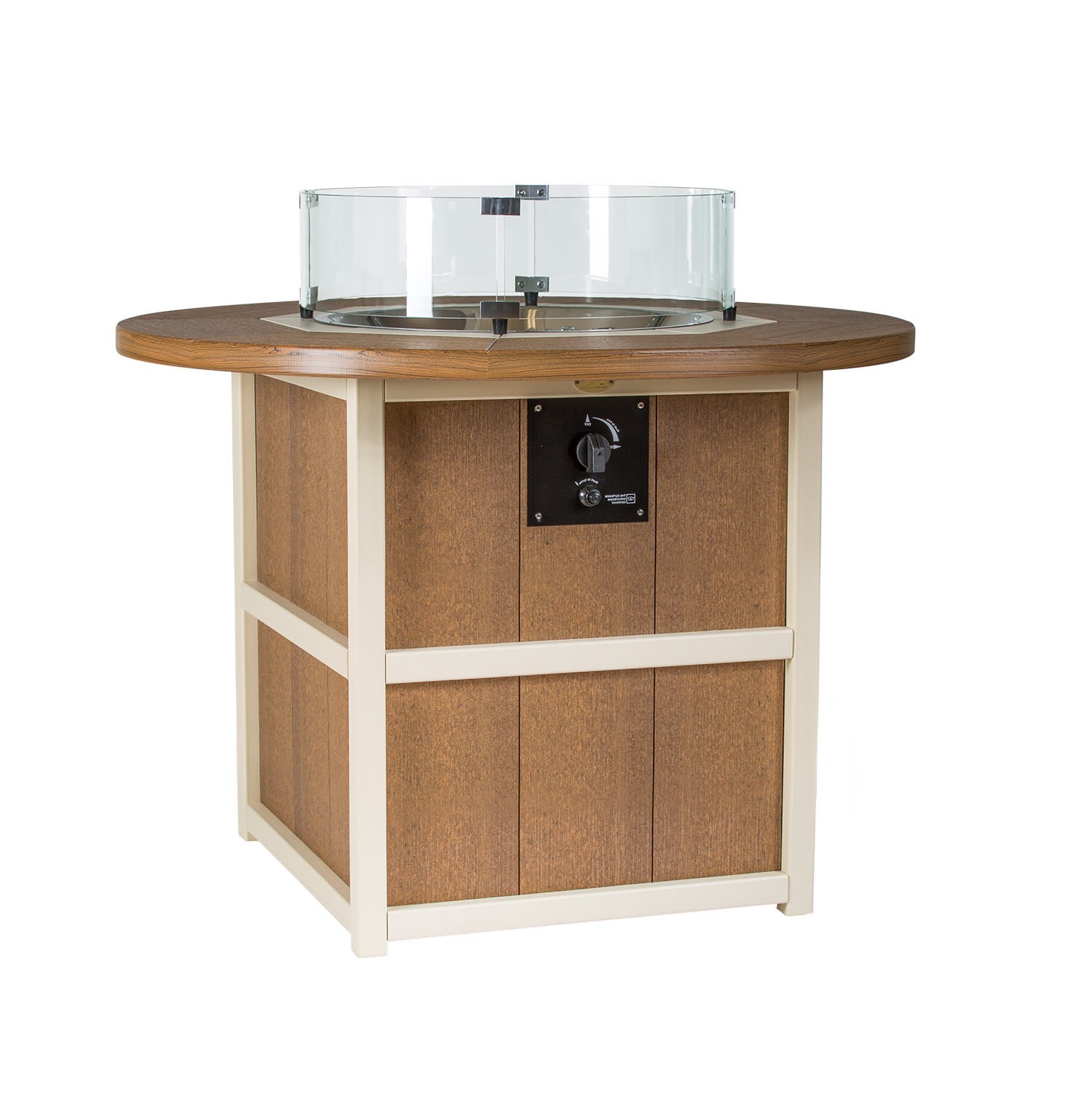 Finch Amish Poly 42 in SummerSide Round Fire Dining Table