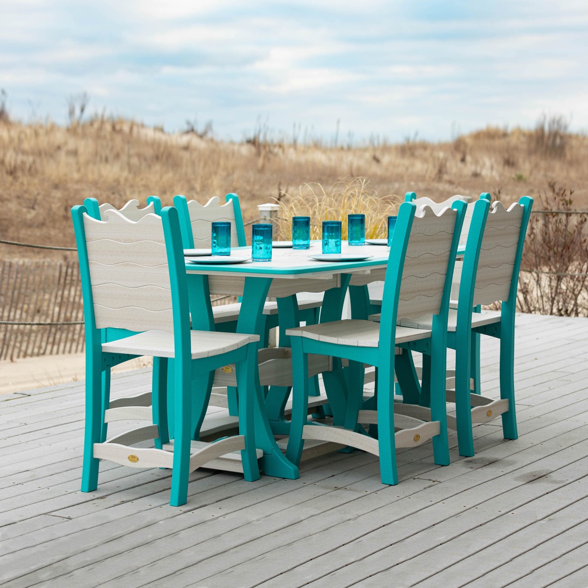 Finch Amish Poly 7 pc Wave Counter Set