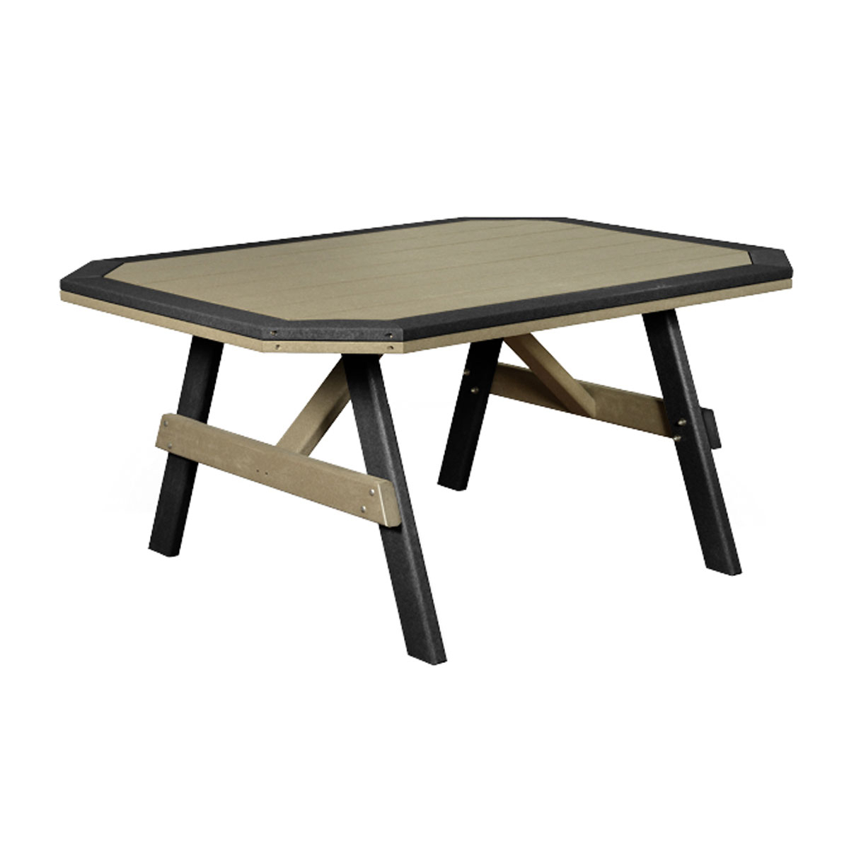 Finch Amish Poly 46 in x 96 in Garden Table w/ Border