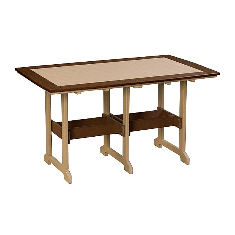 Finch Amish Poly 42 in x 72 in Great Bay Bar Table