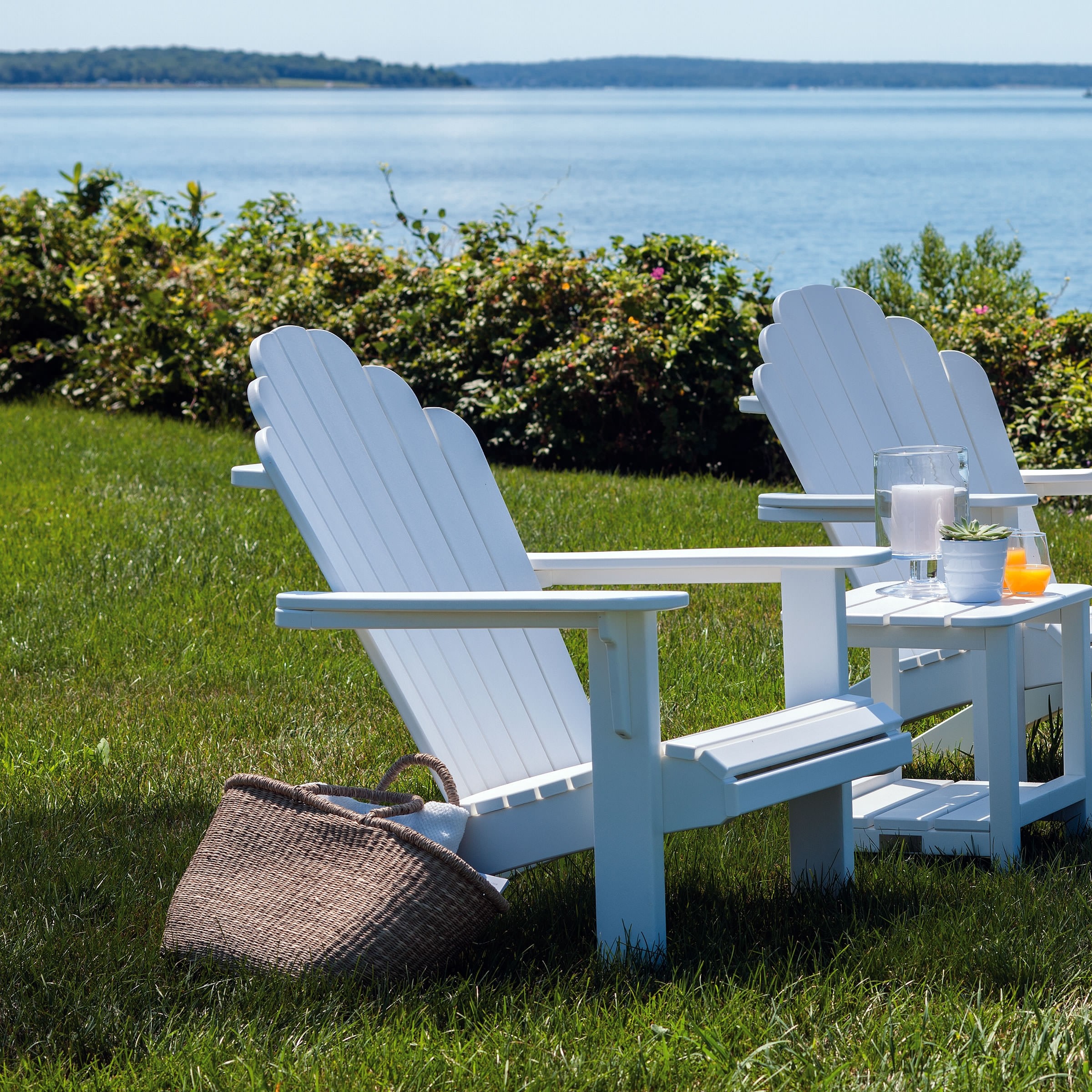 Malibu Outdoor Rectangular End Table - 15 x 19 inch