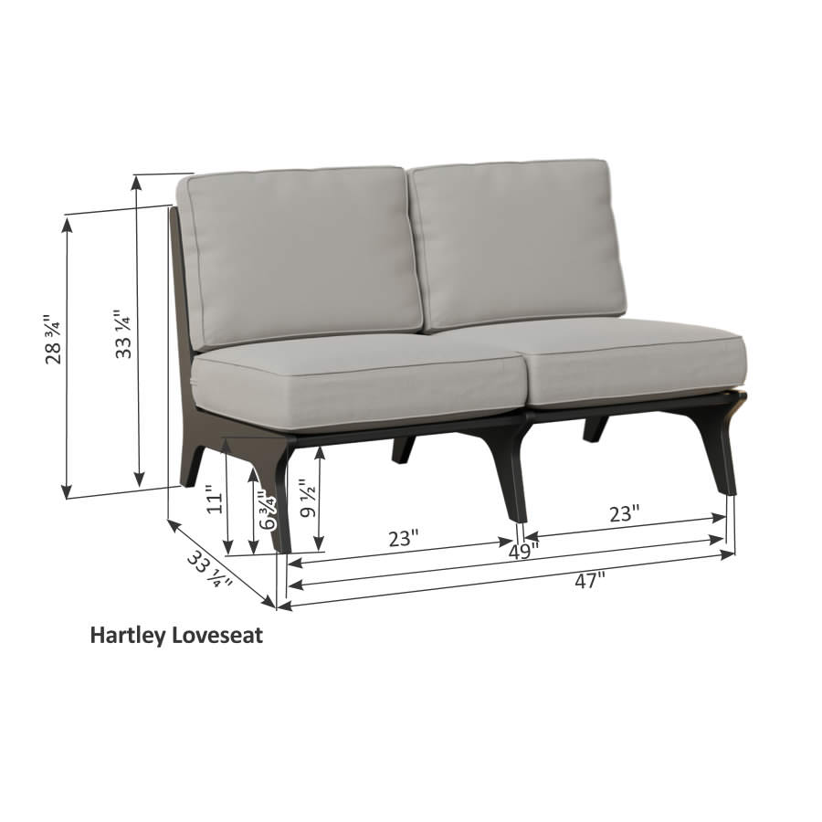 Berlin Gardens Hartley Loveseat