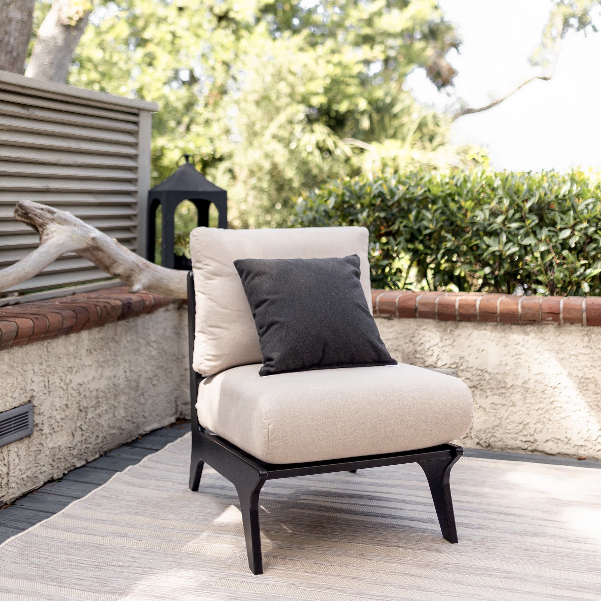 Shown with bullnose cushion - throw pillow sold separately