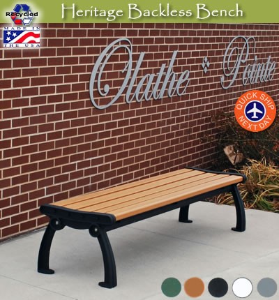 Frog Furnishings Heritage Backless 8 ft Bench