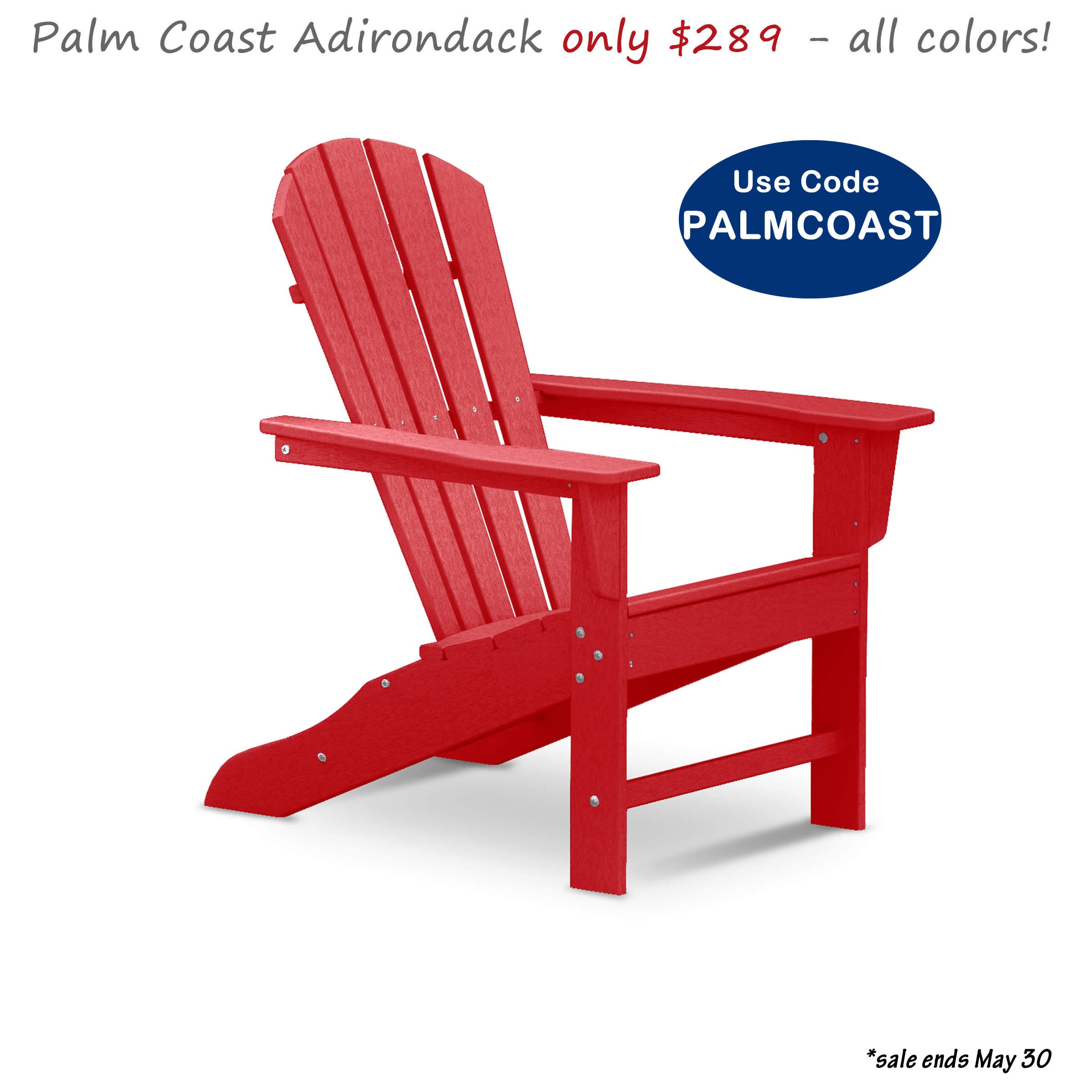 POLYWOOD Palm Coast Adirondack Chair