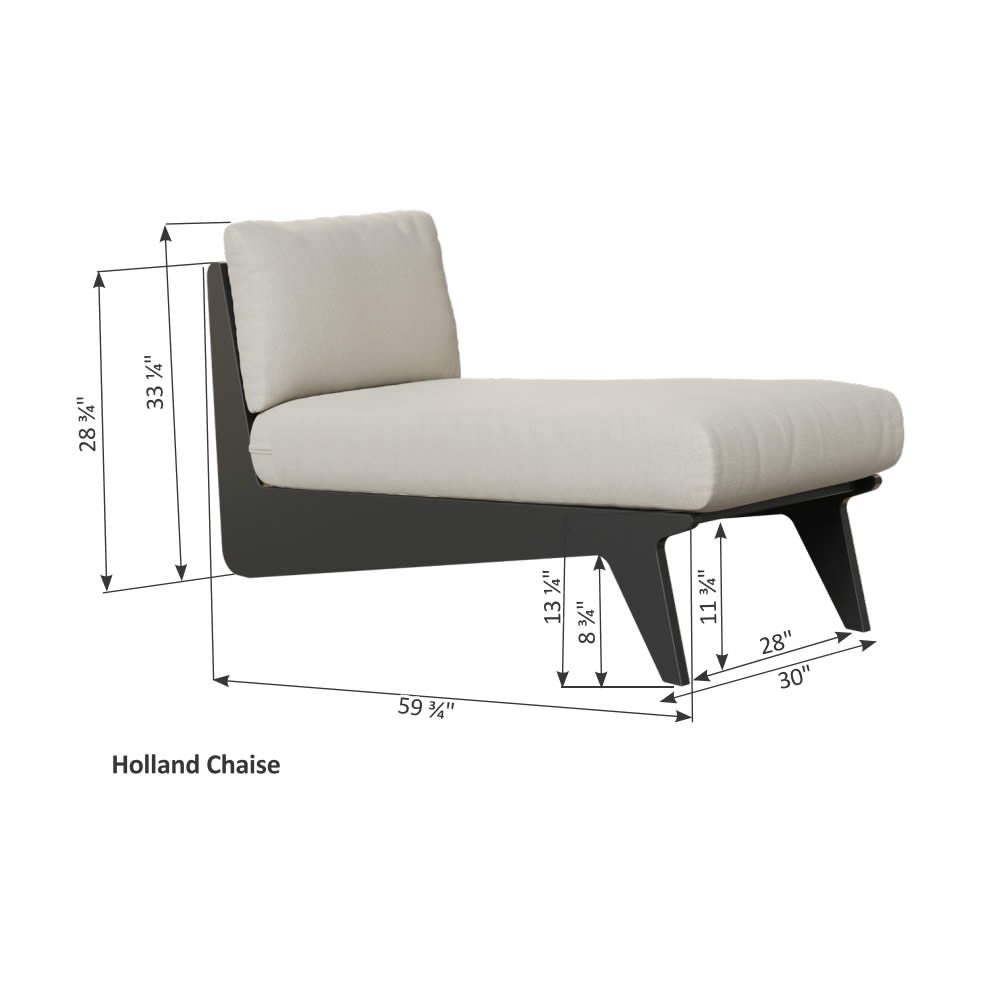 Berlin Gardens Holland Deep Seating Chaise