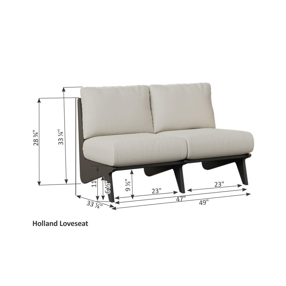 Berlin Gardens Holland Loveseat