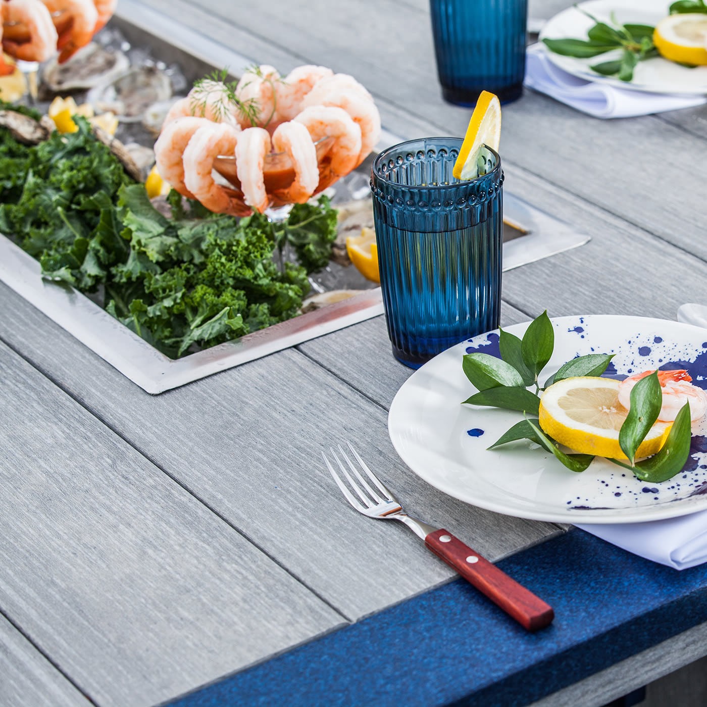 Finch Amish Poly 7 pc Great Bay SummerSide Ice Table Dining Set