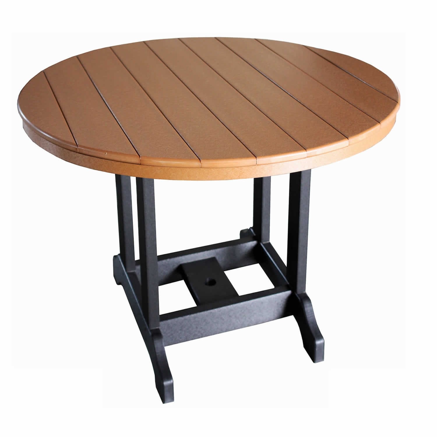 Indiana Amish Poly 48in Round Bar Table