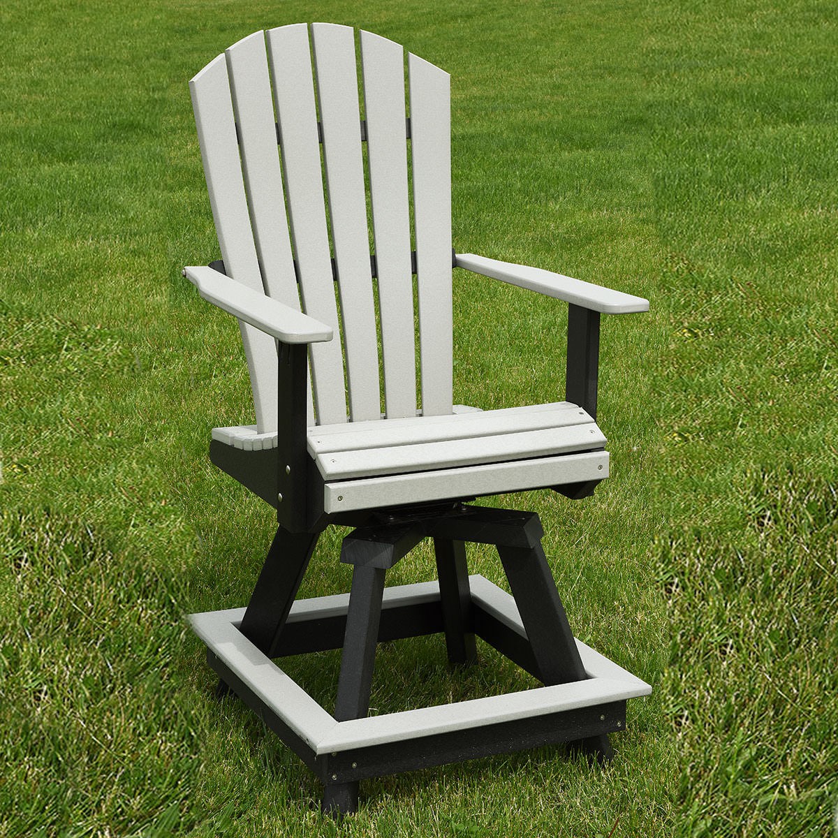 Indiana Amish Poly ComfoWave Swivel Bar Chair