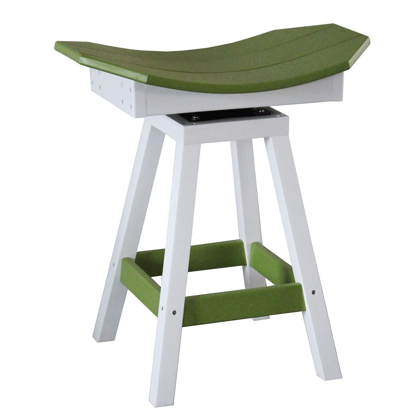 Indiana Amish Poly Saddle Swivel Counter Stool