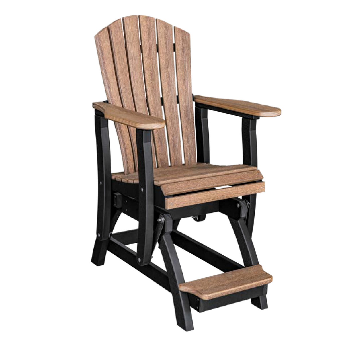 Contoured back for added lumbar support