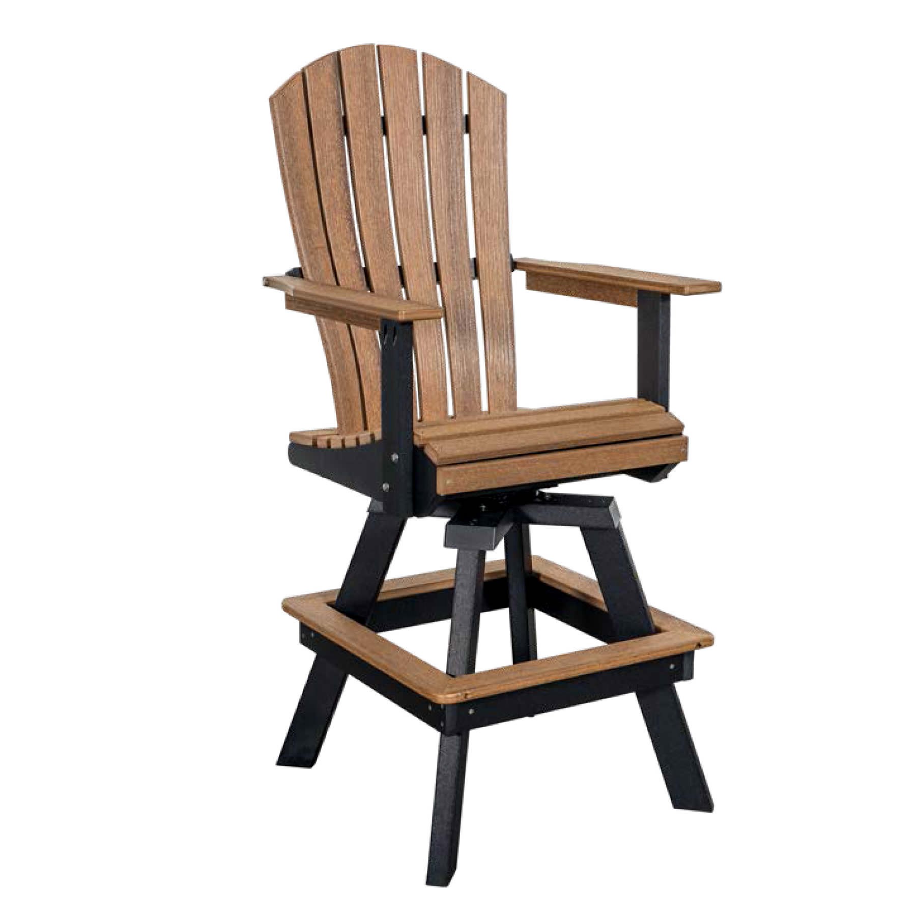Indiana Amish Poly Swivel Bar Chair - sold in pairs