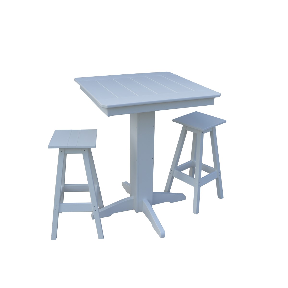 A&L Furniture 3-Piece Square Bar Set