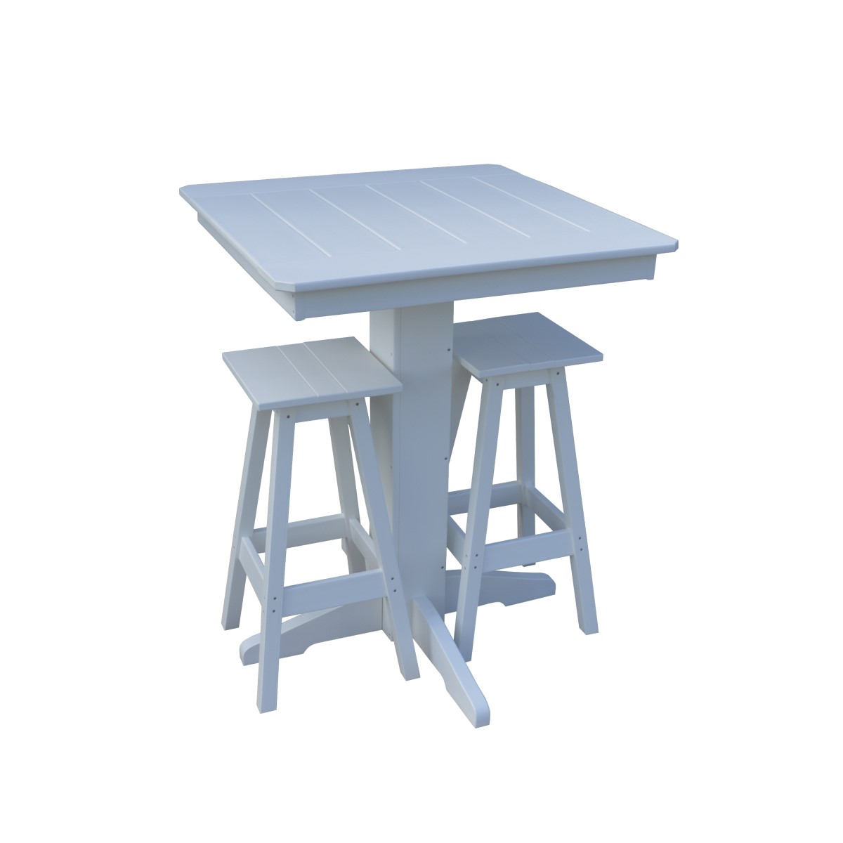 A&L Furniture 3-Piece Square Bar Set