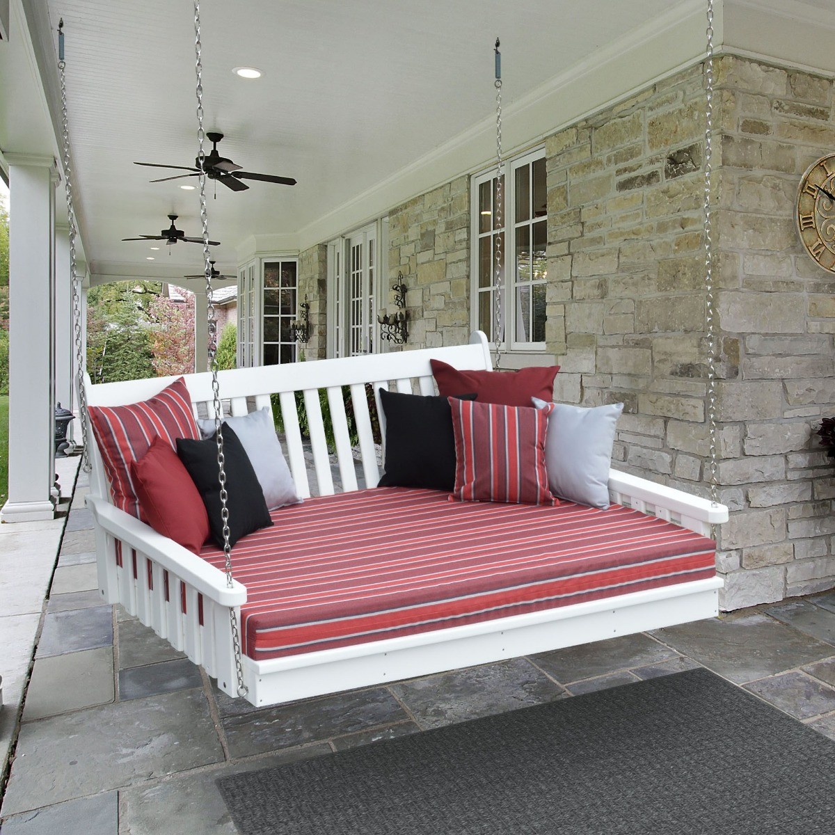 A&L Furniture 5 ft Poly Traditional English Swing Bed