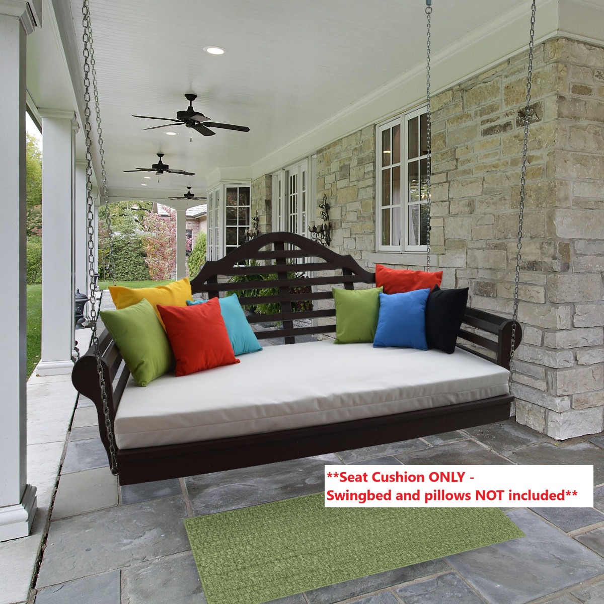 A&L Furniture 75 in Swing Bed Cushion (4 in Thick)