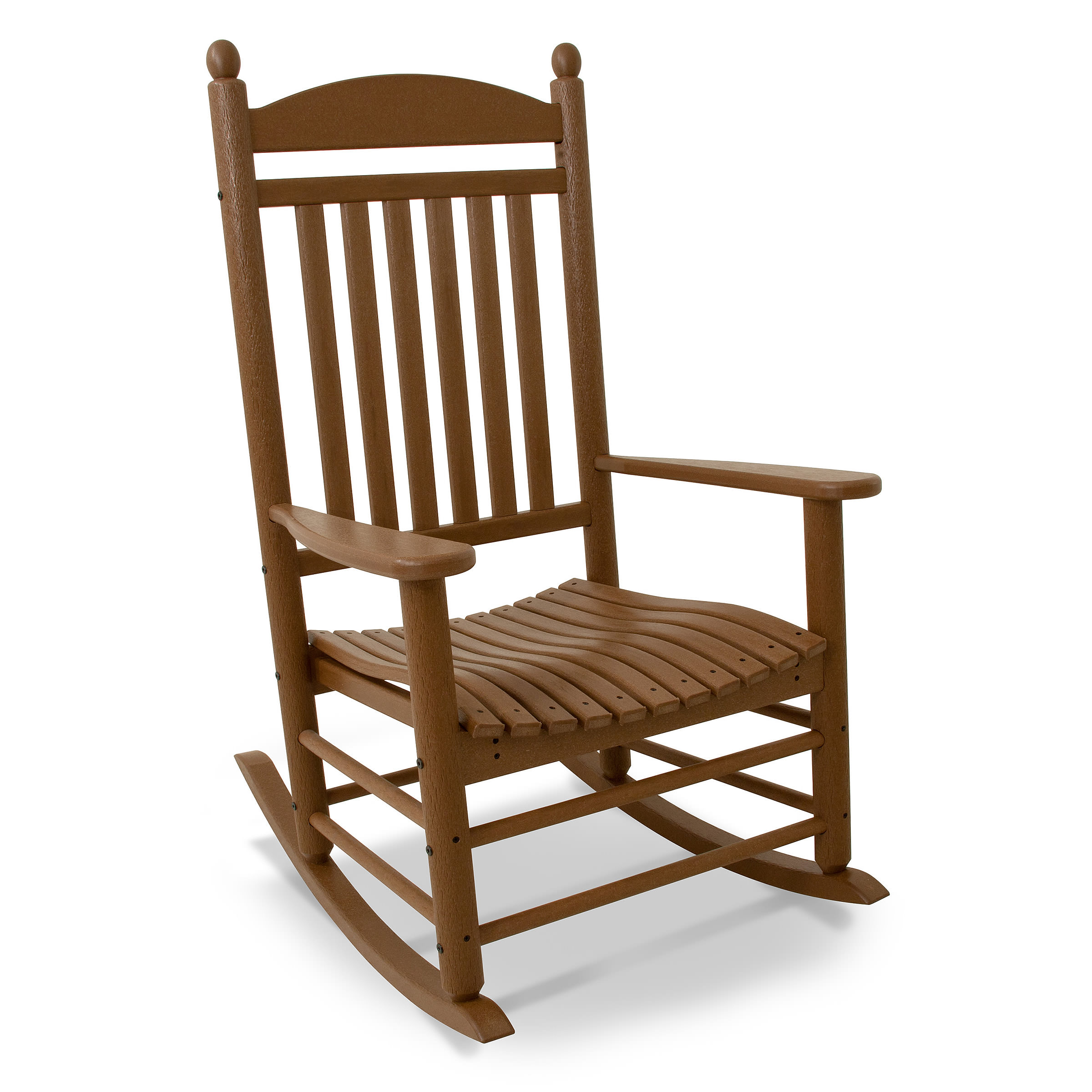 POLYWOOD Jefferson Rocker Set - Shown in Teak
