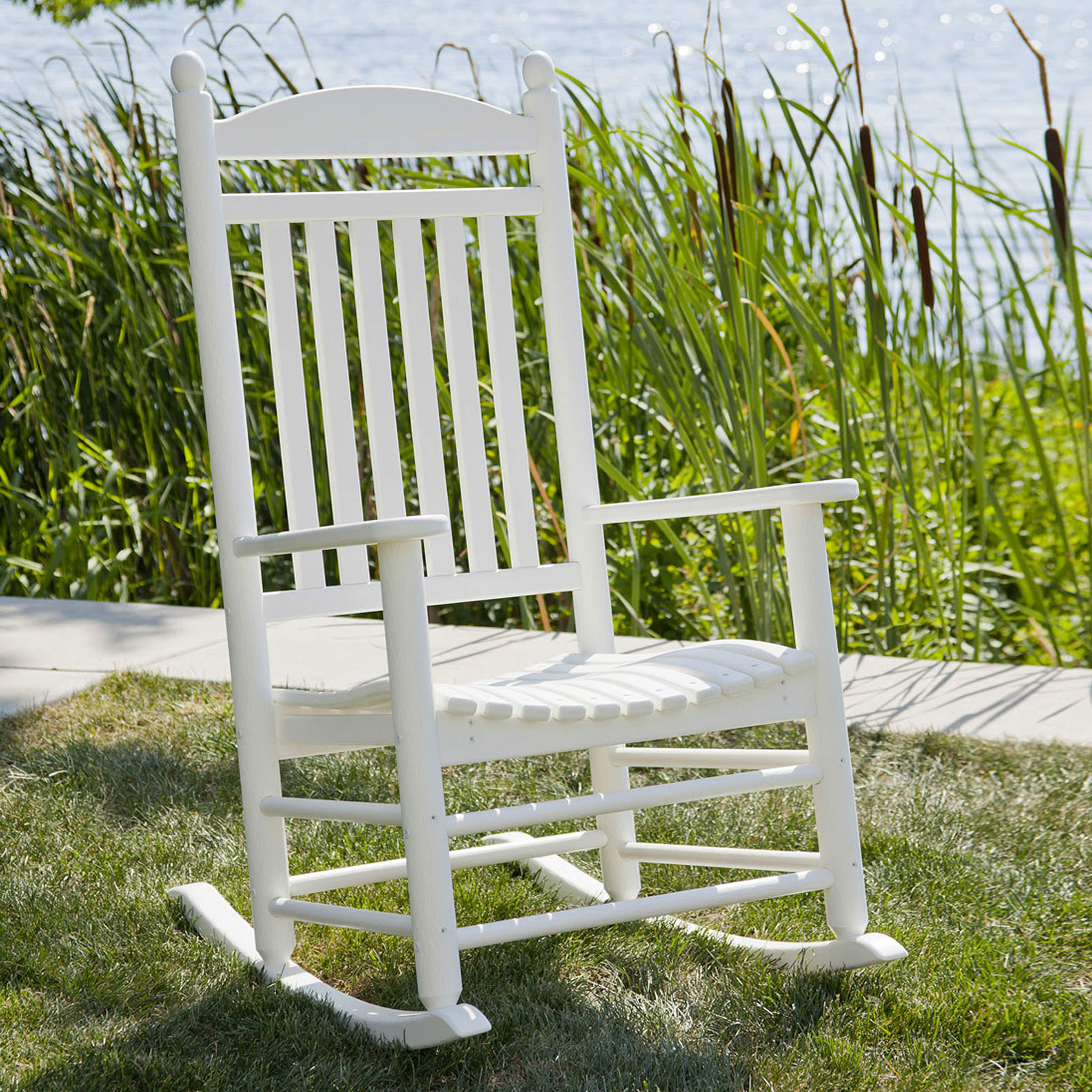 POLYWOOD Jefferson Rocker Set - Shown in White