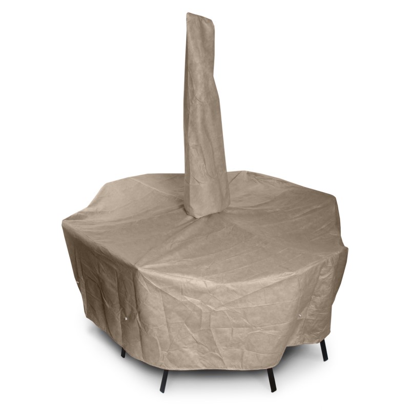 KoverRoos III Oval/Rectangle Dining Set Cover w/ Umbrella Hole