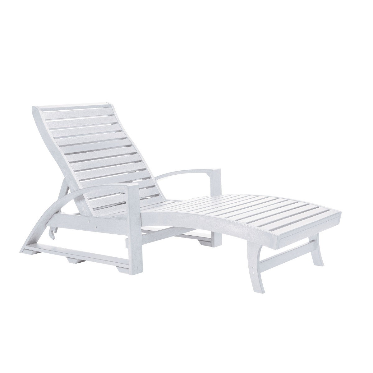 CR Plastics St. Tropez Chaise Lounge w/ Hidden Wheels