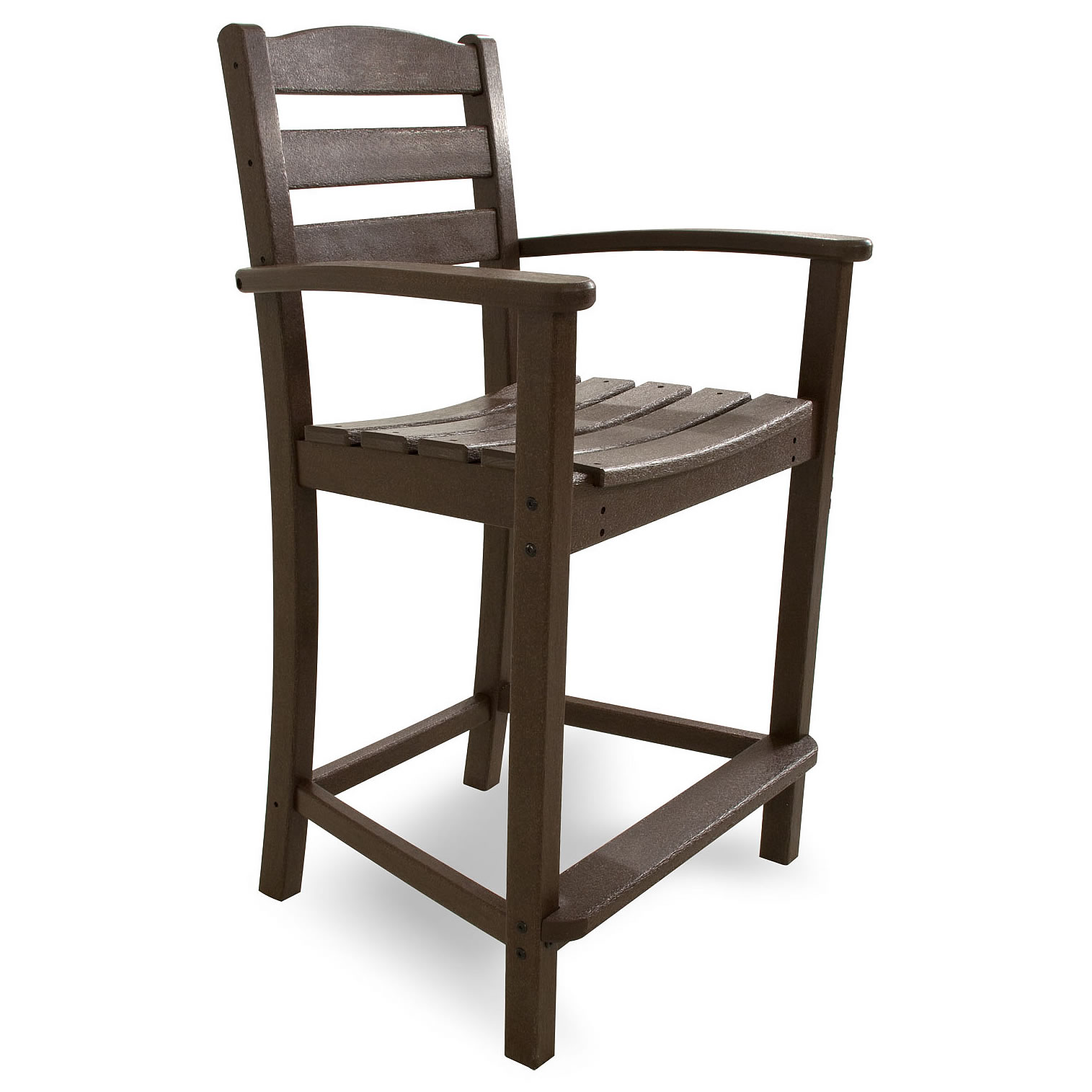 POLYWOOD® La Casa Cafe Counter Arm Chair