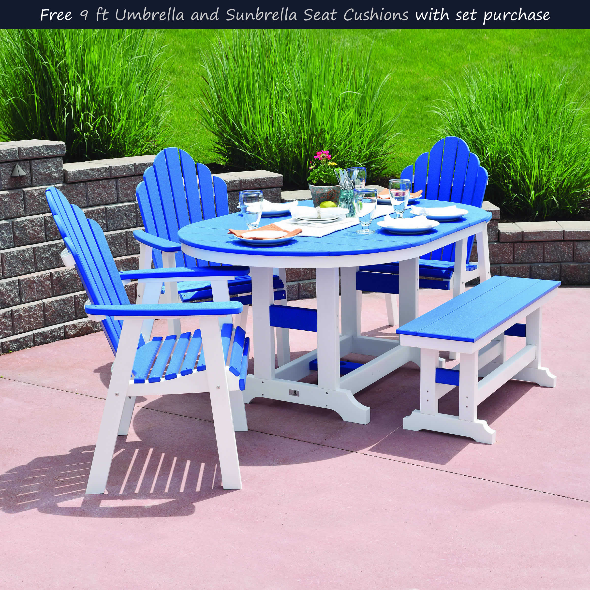 Berlin Gardens Cozi-Back Dining Set