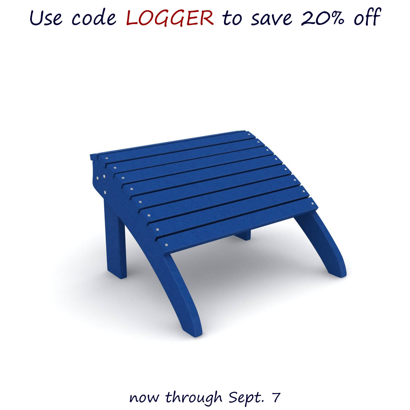 Loggerhead Original Adirondack Ottoman