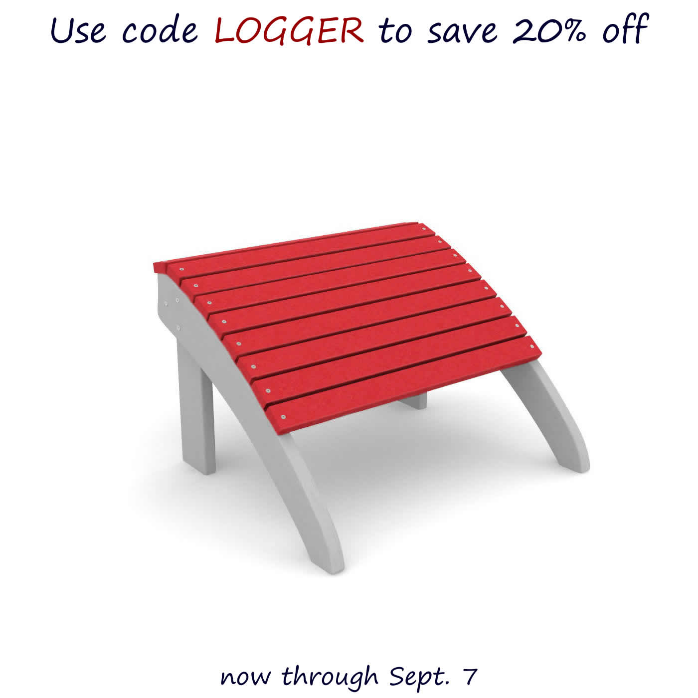 Loggerhead Folding Chair Ottoman