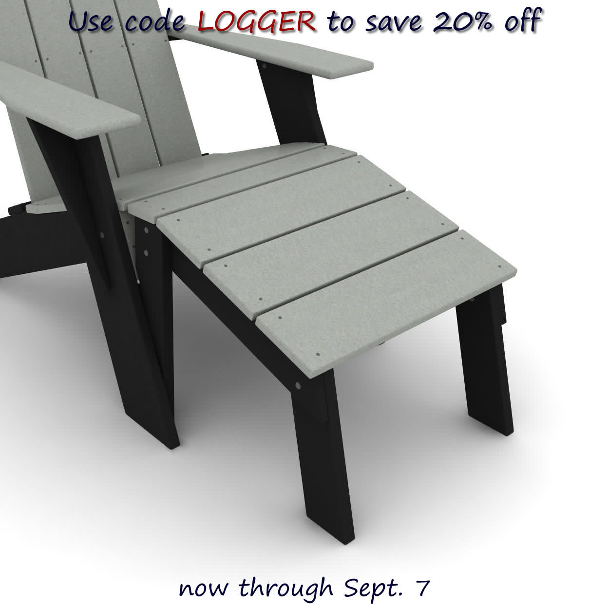 Loggerhead Modern Adirondack Ottoman