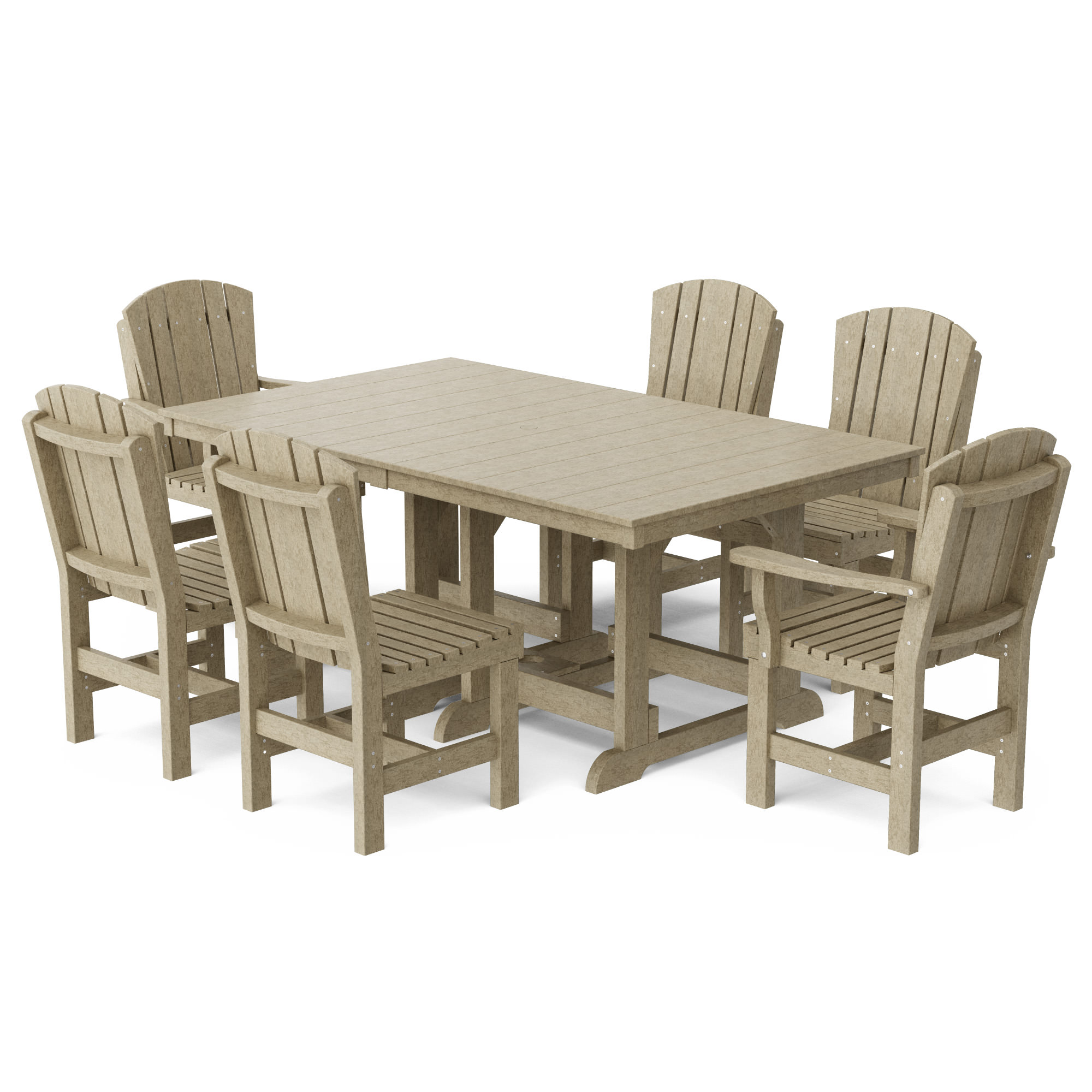 Wildridge Heritage 7pc 44 in x 72 in Dining Set